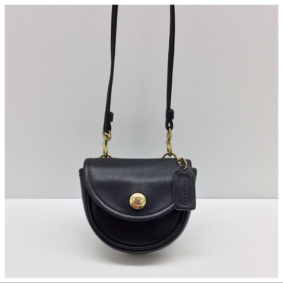 Coach Handbags - Vintage {Coach} Mini Saddle Bag Crossbody